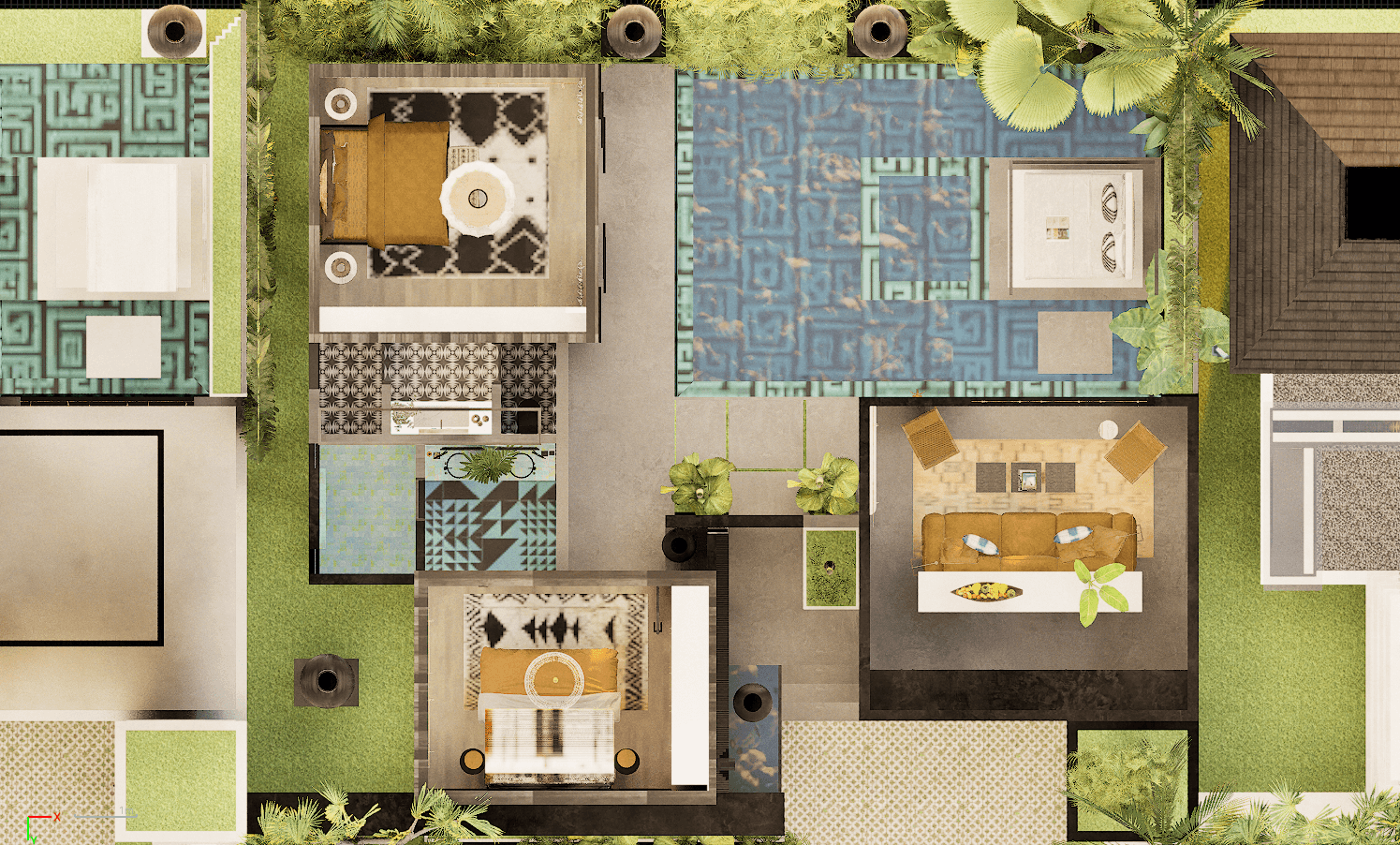 2BR Mizu floorplan