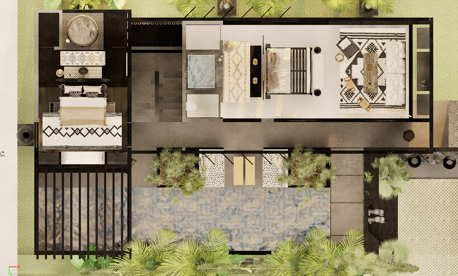 3BR Sora upper-floor plan