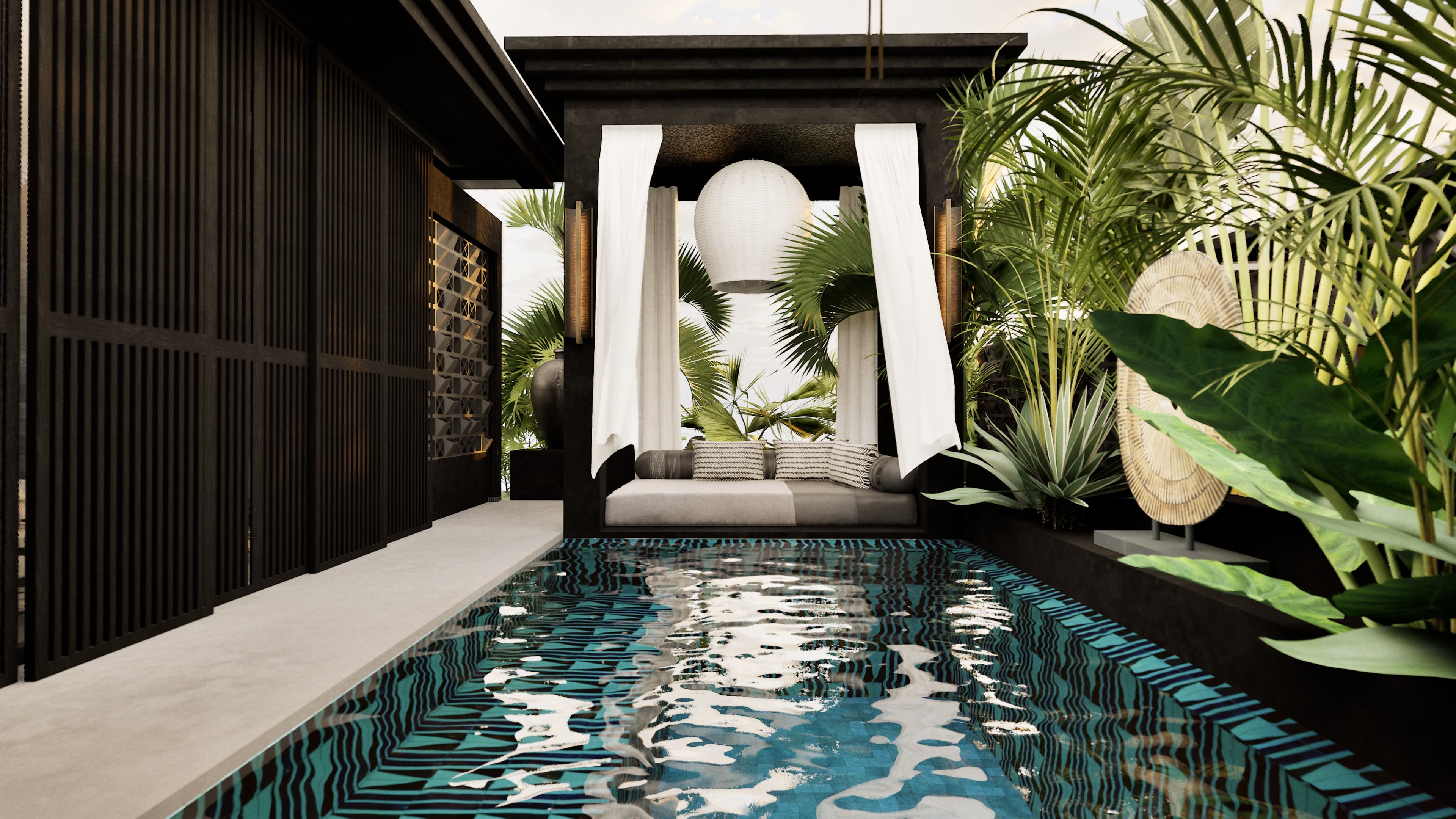 Niwa bedroom with king bed and walk-in