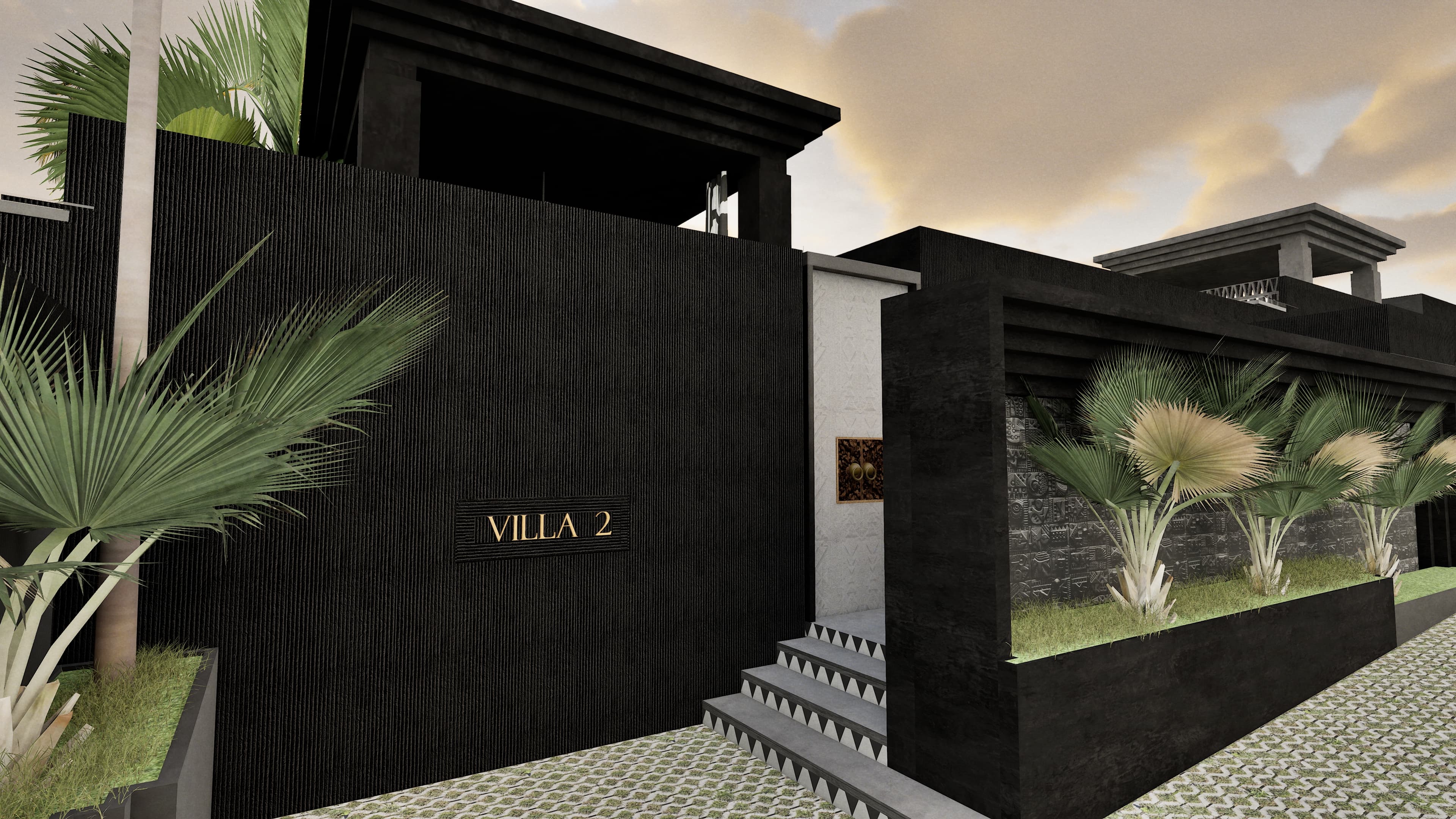 Kaze pavilion exterior with infinity pool