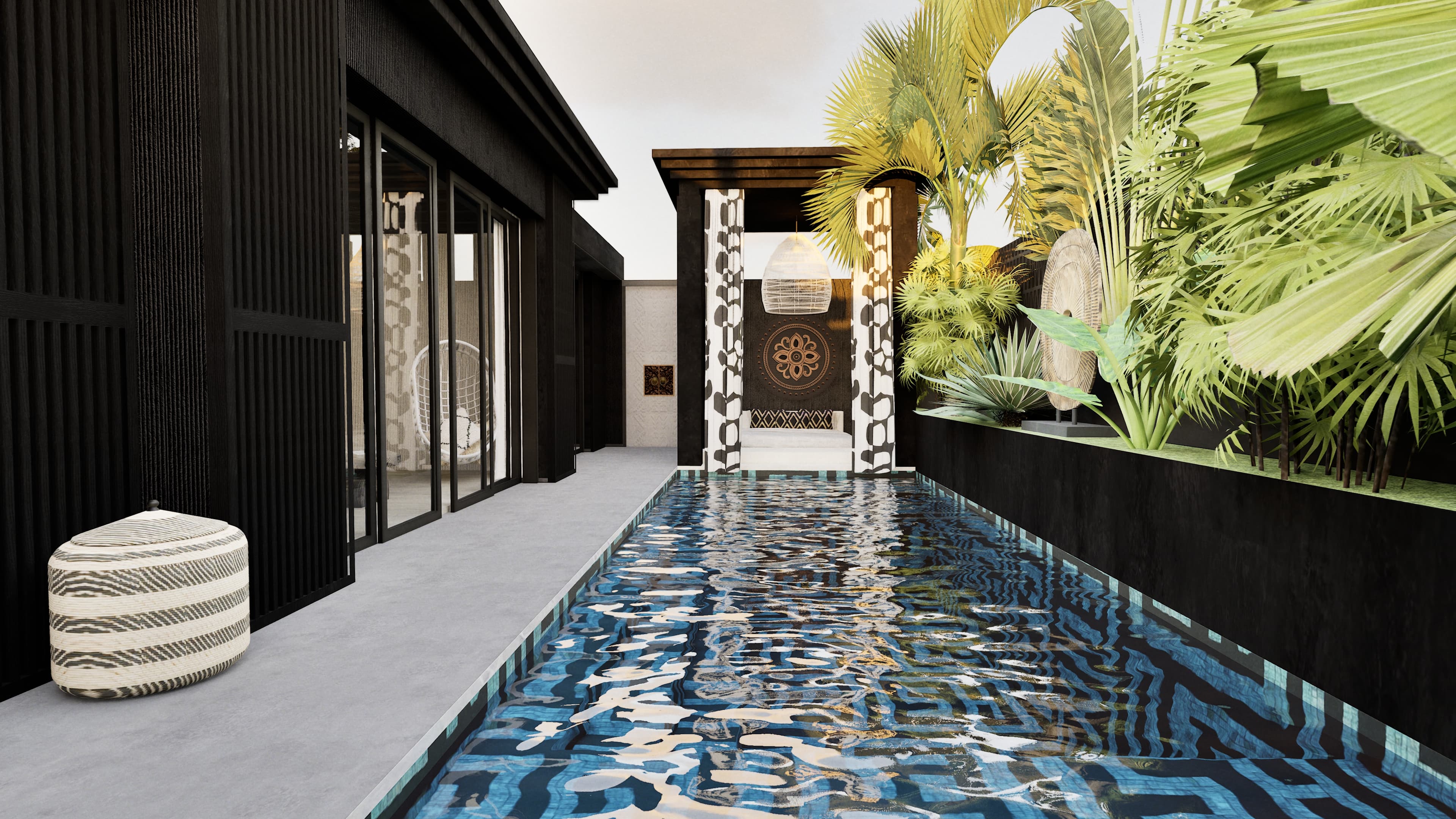 Kaze ocean-facing living room