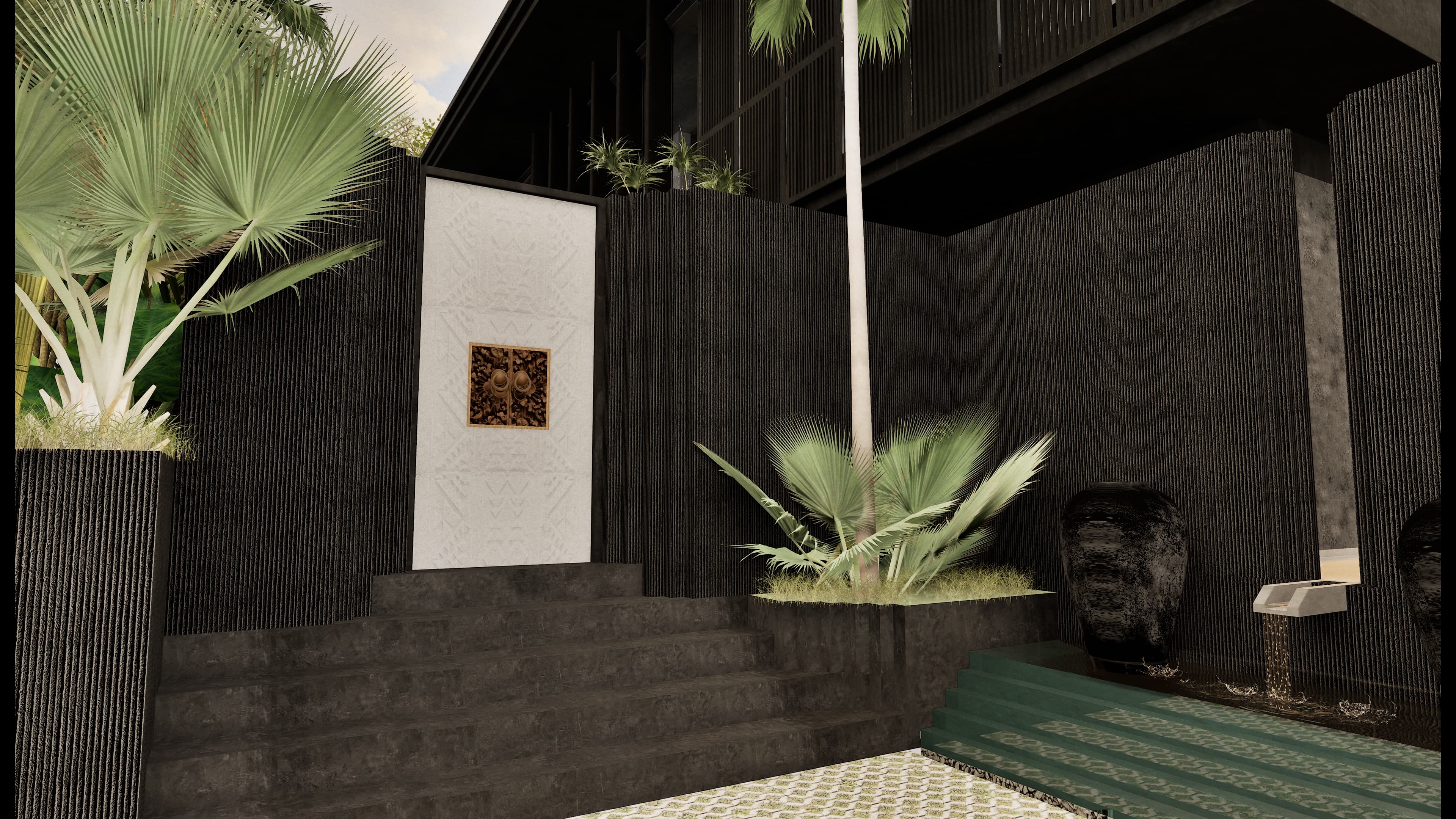 Sora living room with full ocean panorama